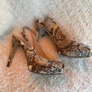Vince Camuto  Snake Skin Strap Sandals